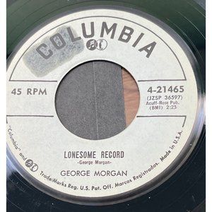 George Morgan Lonesome Record / Ever So Often 45 Country Promo Columbia 4-21465